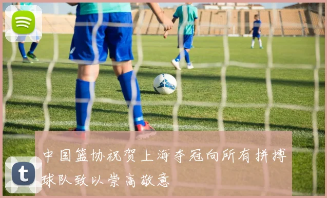 中国篮协祝贺上海夺冠向所有拼搏球队致以崇高敬意